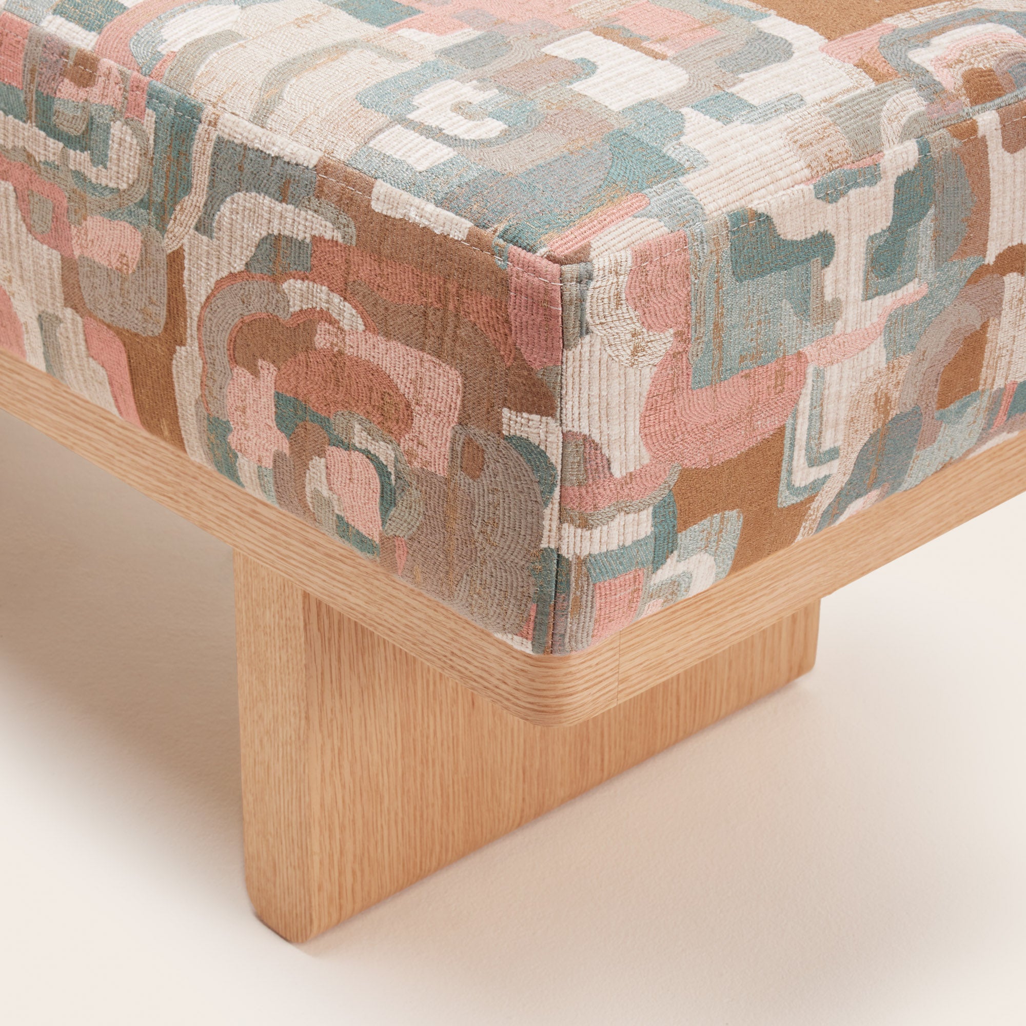 Banc ANCA beige et multicolore | mobile_slider