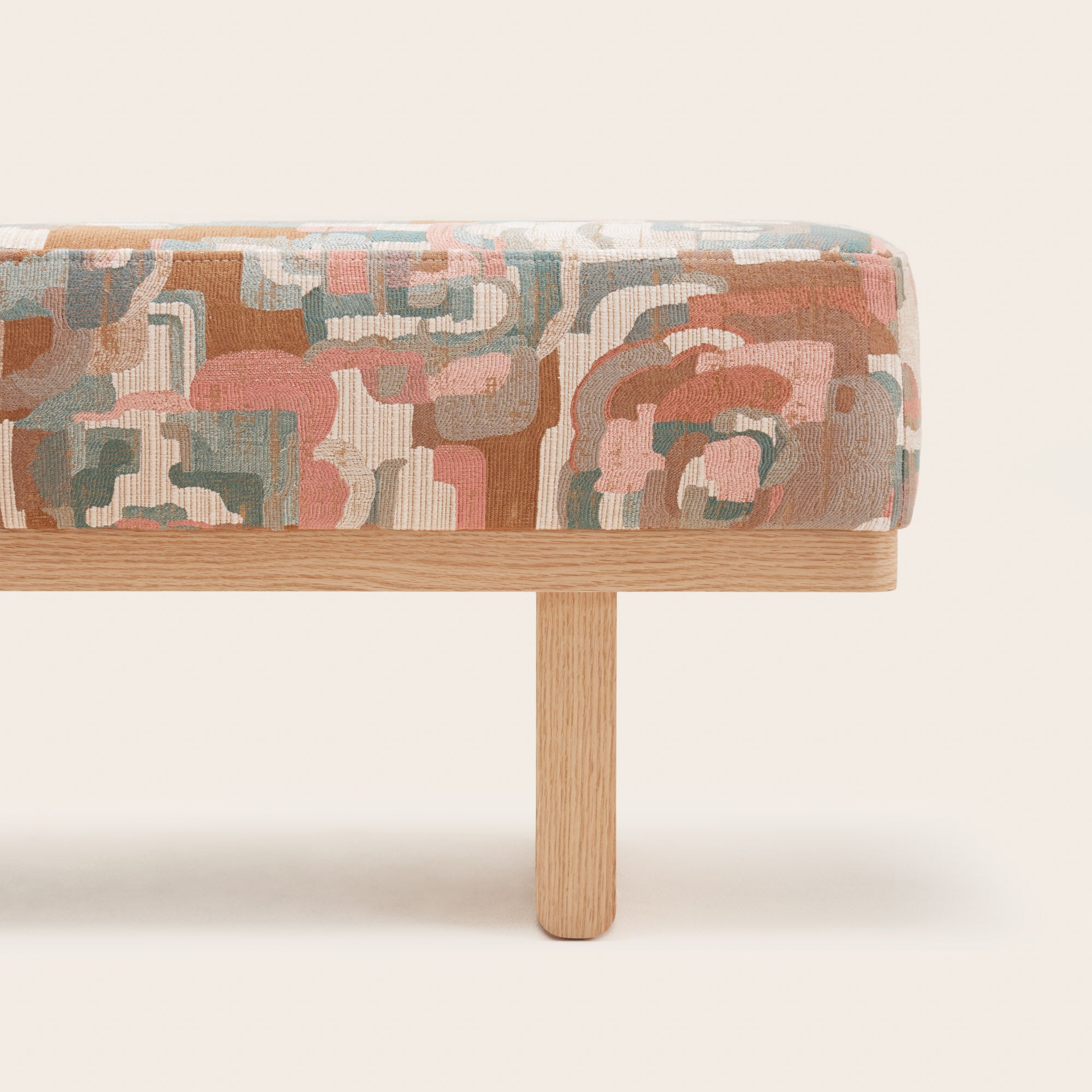 Banc ANCA beige et multicolore | mobile_slider