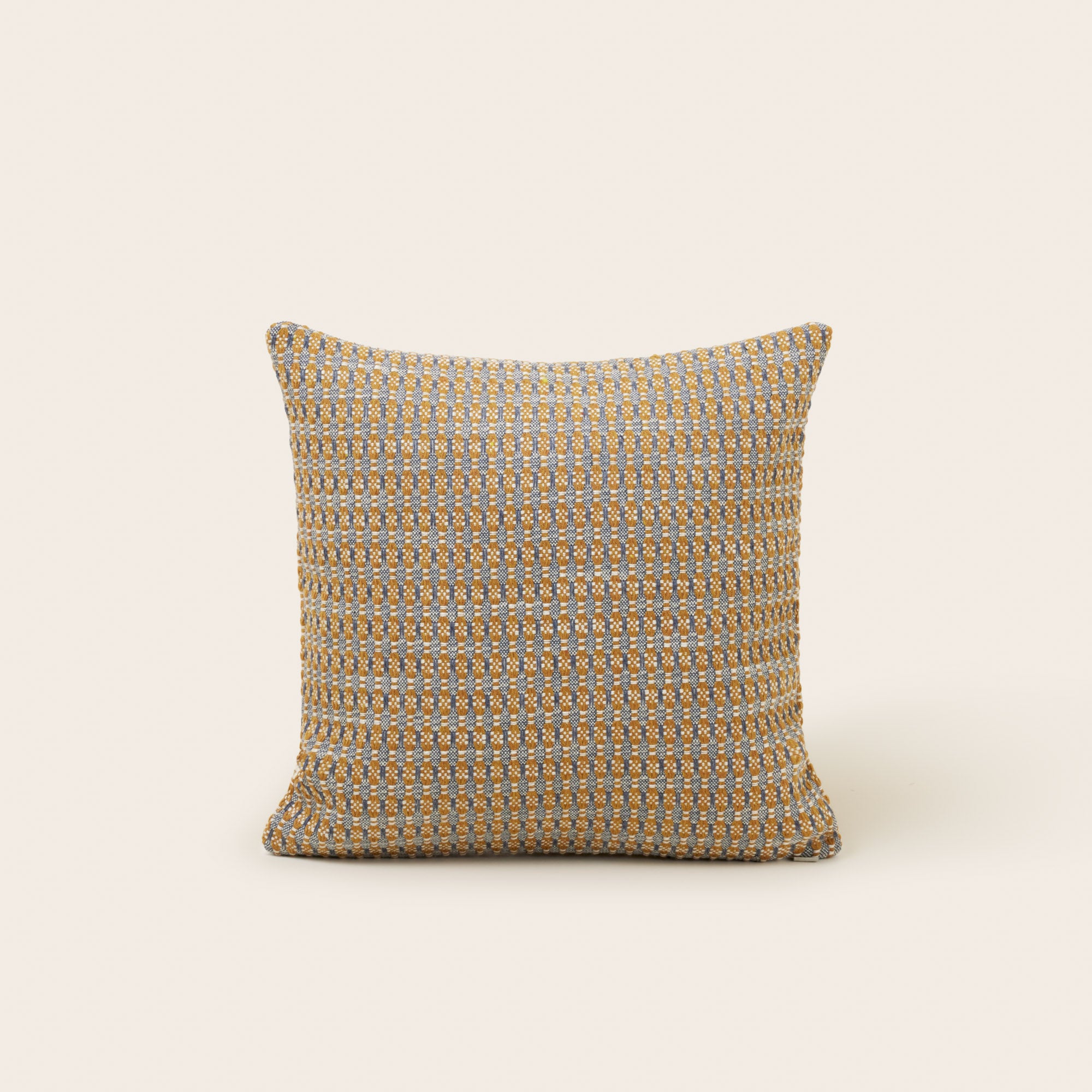 Housse de coussin EIRIK ocre et orage