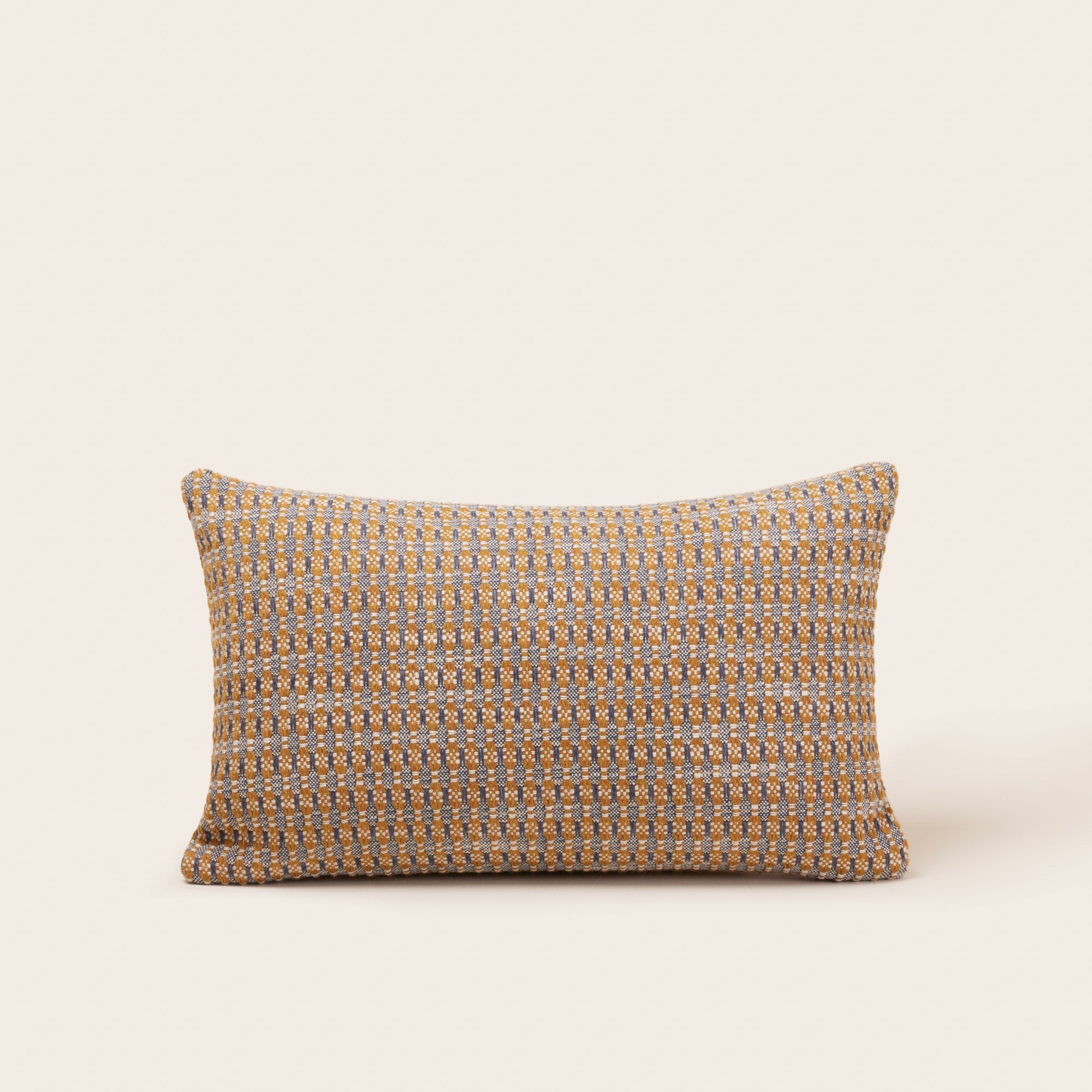 Housse de coussin EIRIK ocre et orage