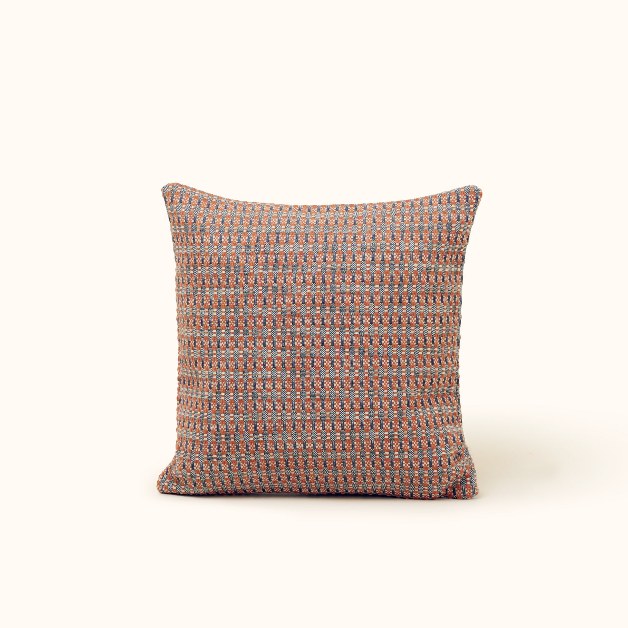 Housse de coussin EIRIK orange doux et orage