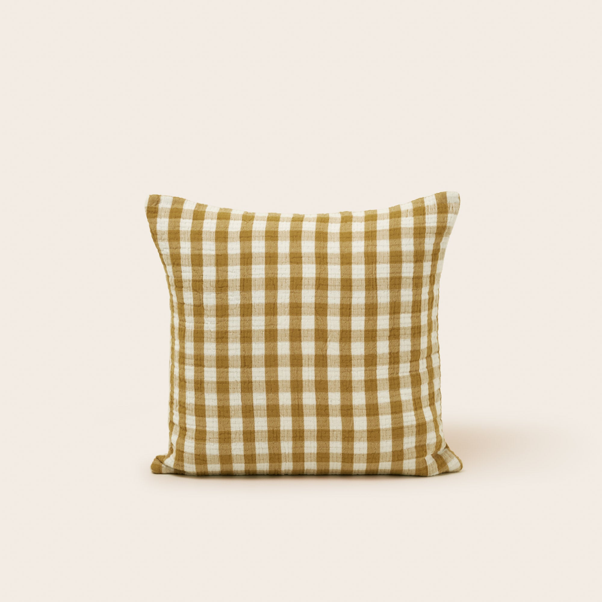 Housse de coussin JEANIE jaune ocre