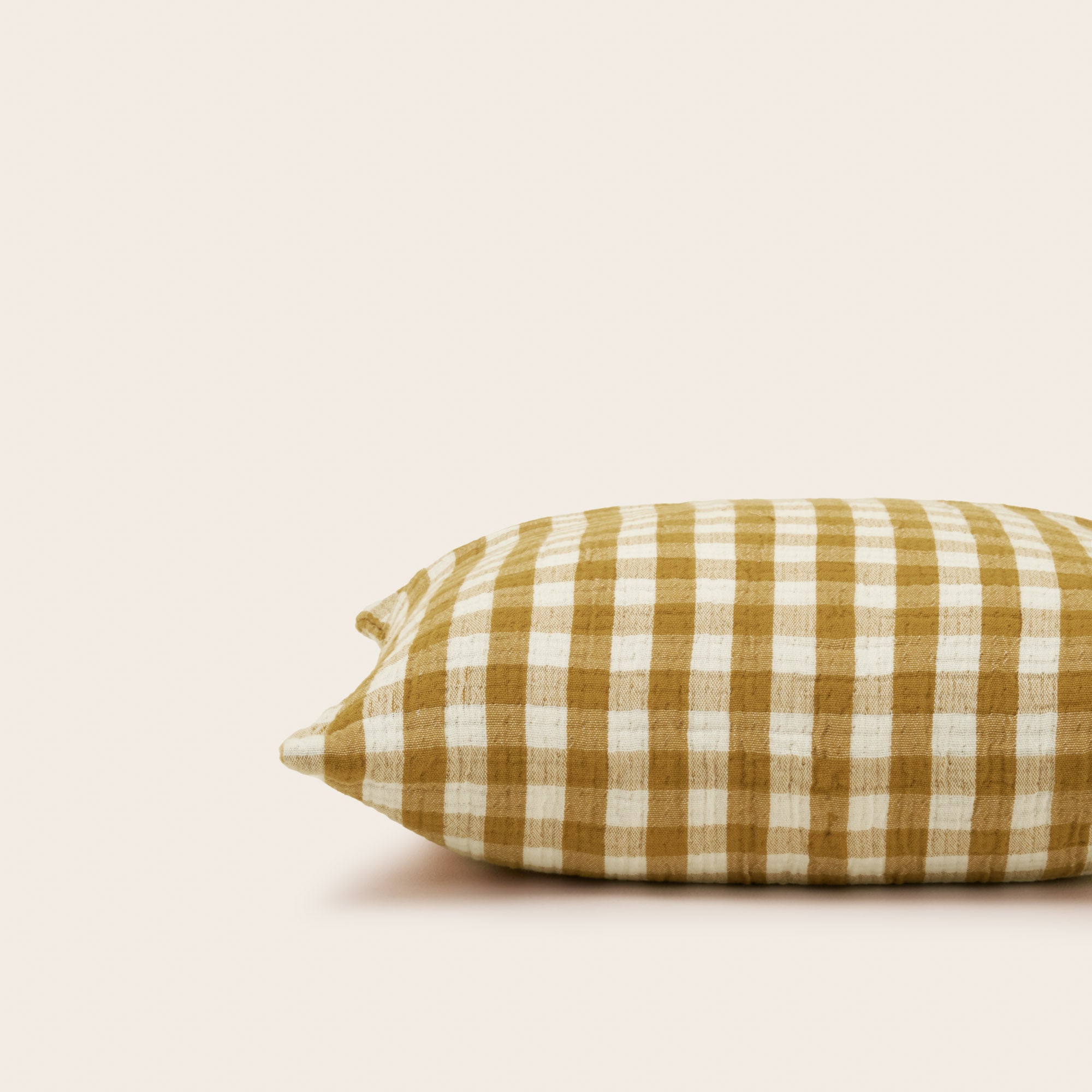 Housse de coussin JEANIE jaune ocre