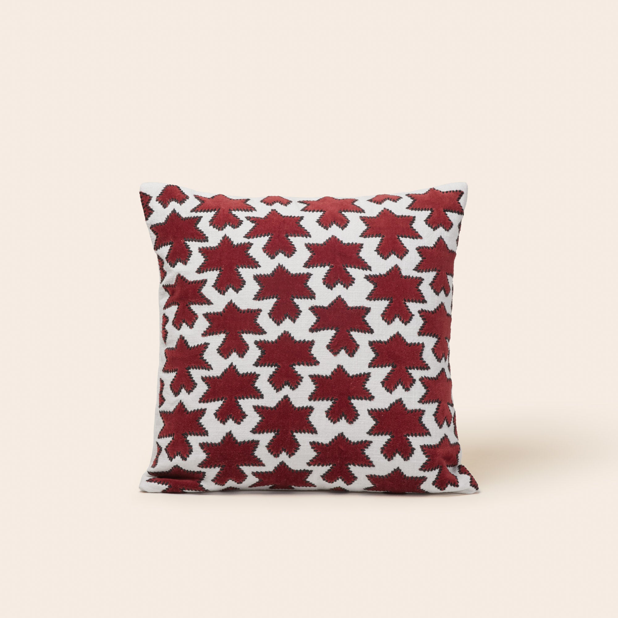 Housse de coussin KAKTUS rouge sangria