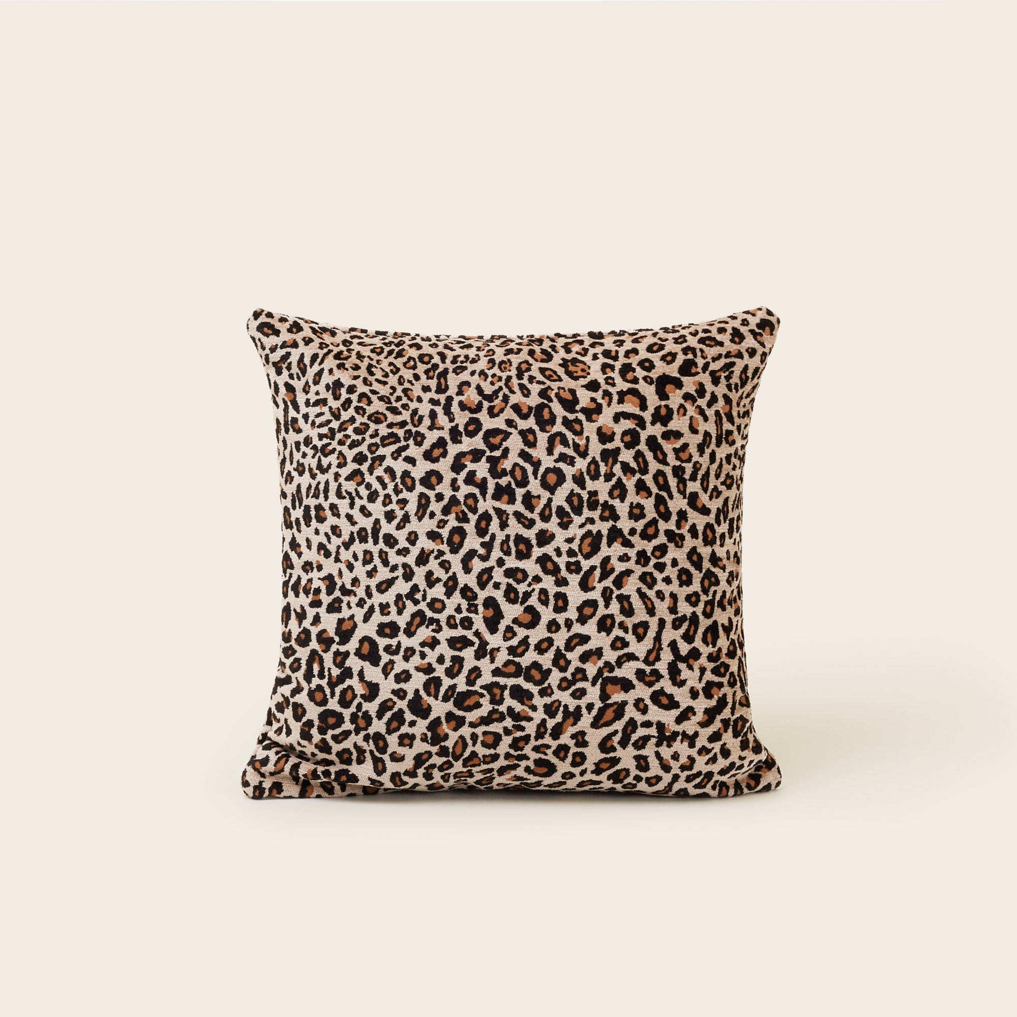 Housse de coussin LEOPOLDO beige et fauve