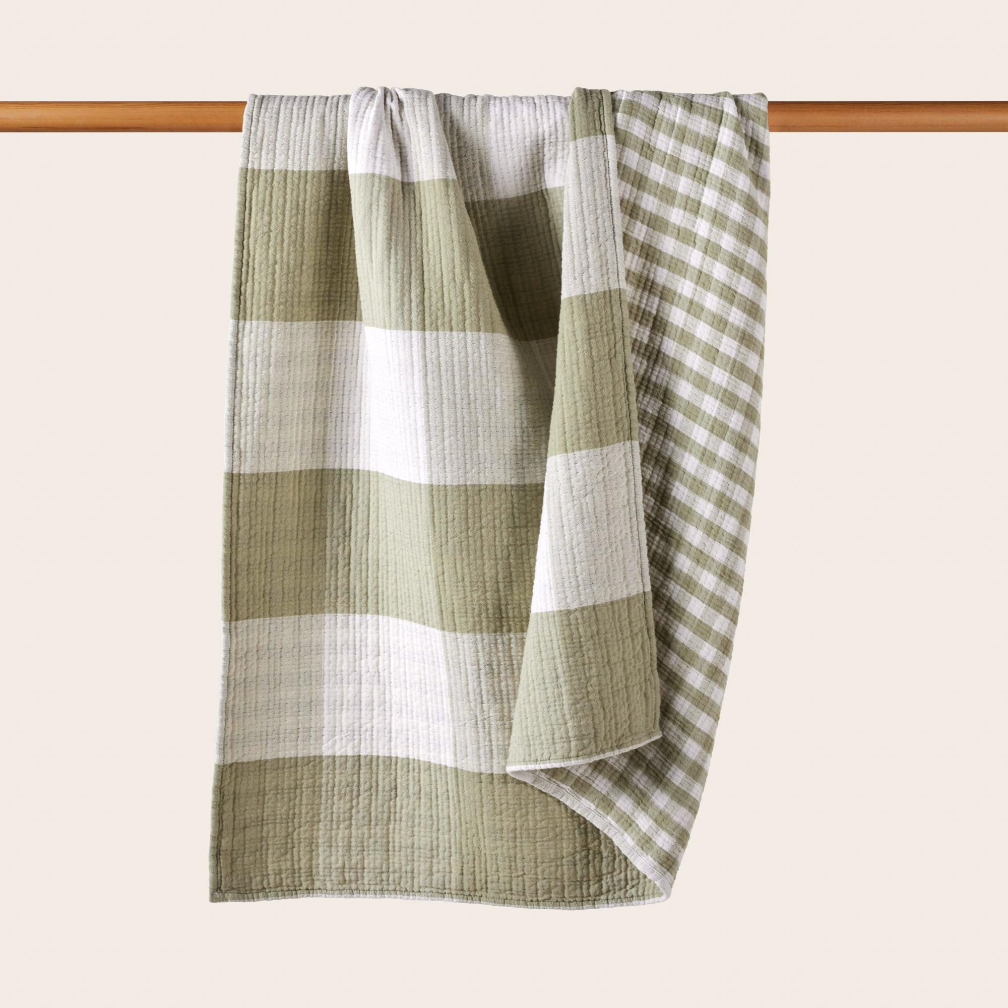 Plaid JEANIE vert olive douce | mobile_slider