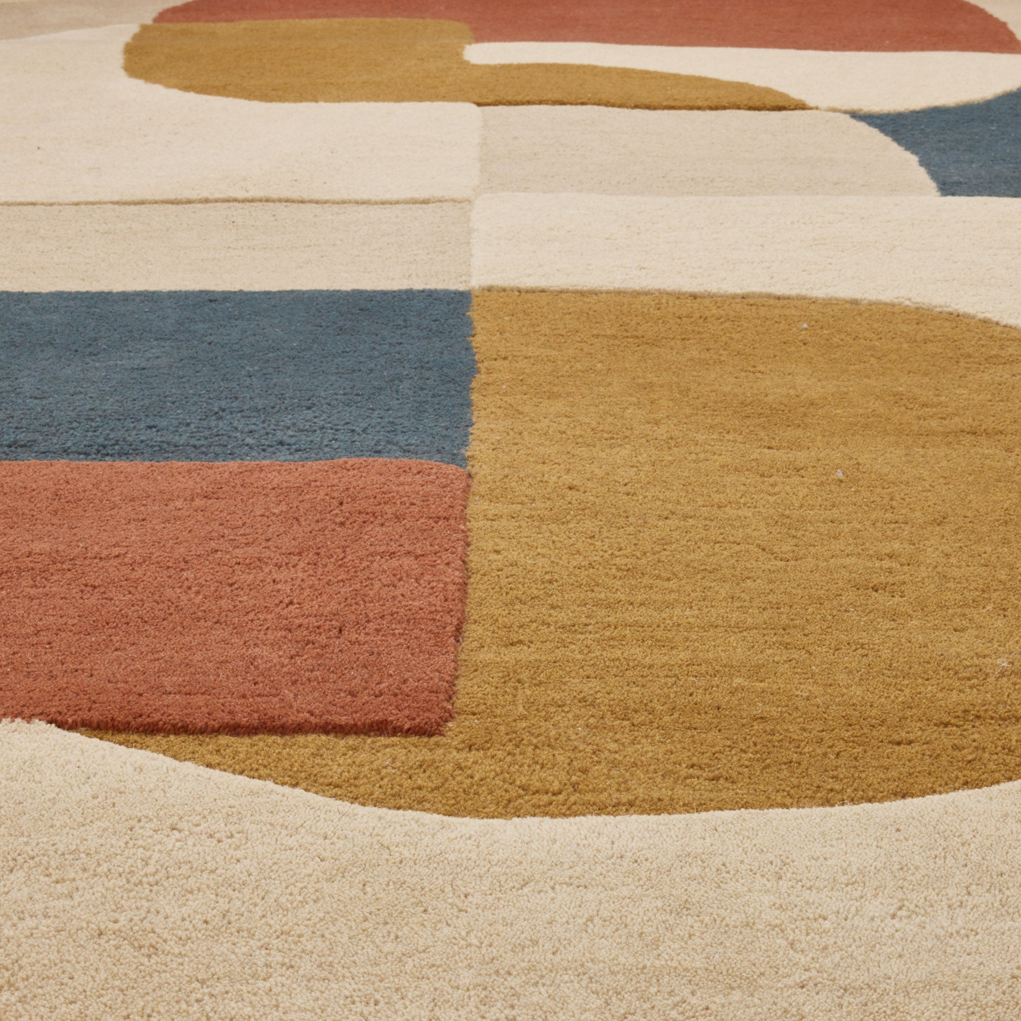 Tapis de sol ANDREÏ naturel et multicolore