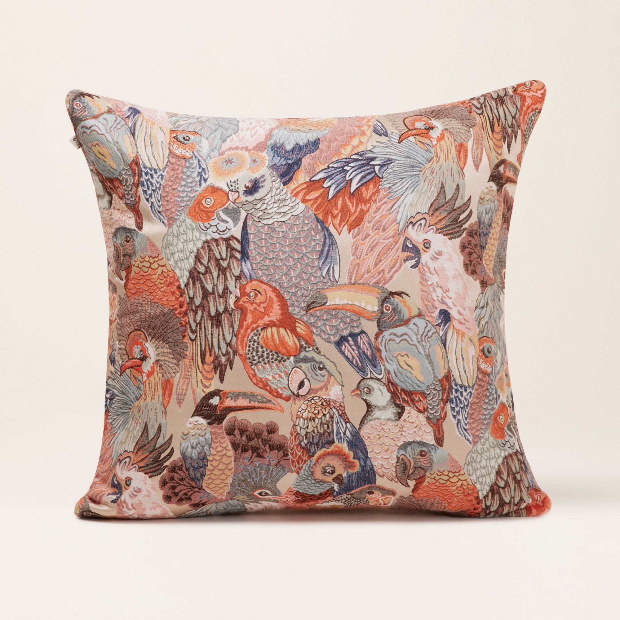 Jungle Birds multicolor rosalbin cushion cover