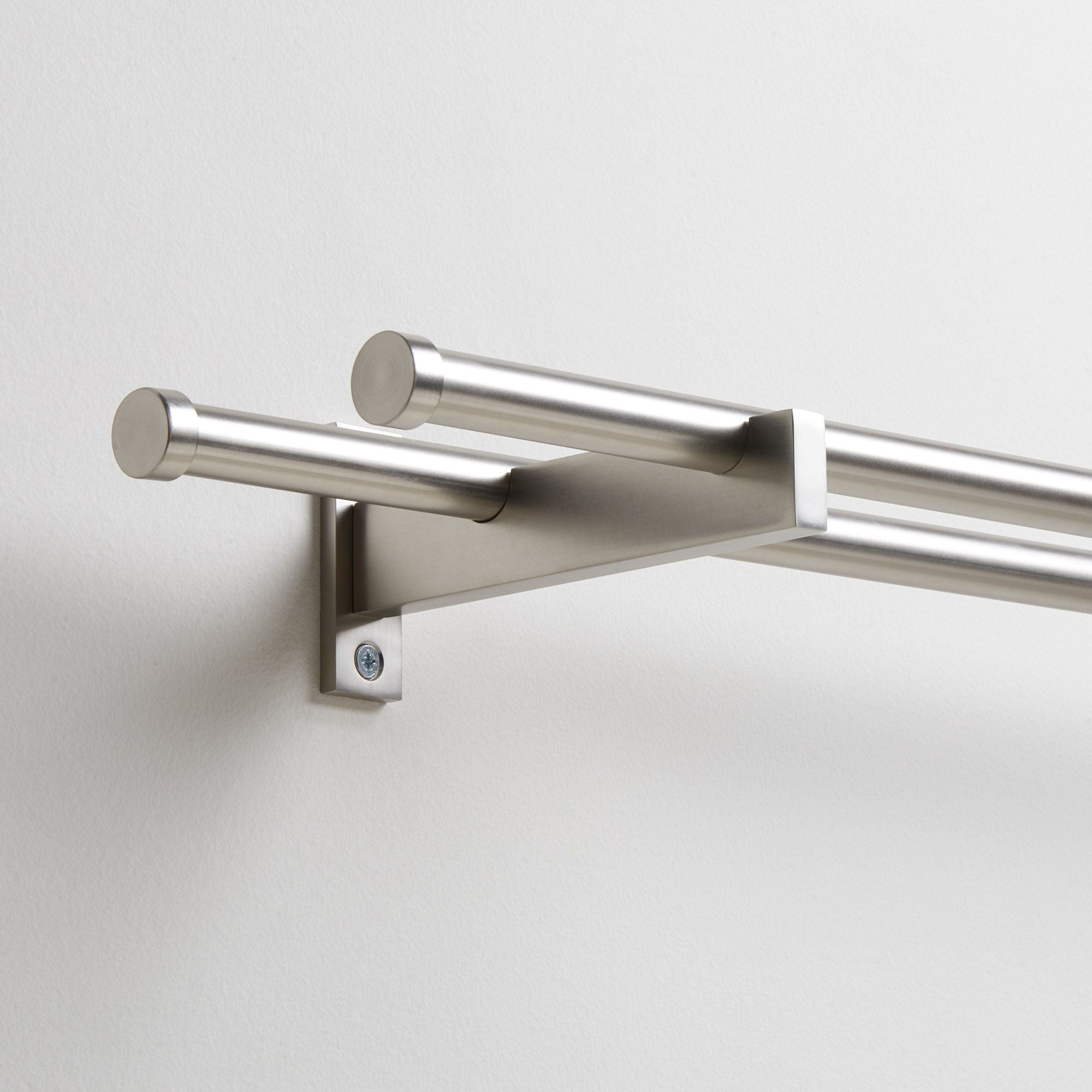 Accessoires pour rideaux Support pour tringle à rideau Support monorail  (pour tringle à rideau 18-22MM) blanc paire